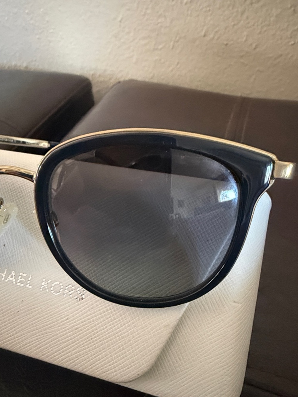Michael Kors Black and Gold Cat Eye Sunglasses - Picture 4 of 5
